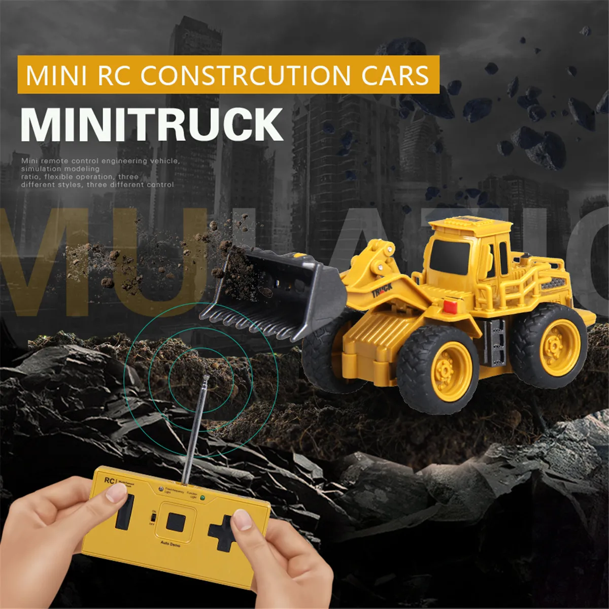 Мини игрушка RC TRUCK самосвал грузовики детский экскаватор кран бульдозер дистанционное управление электрические игрушки модель инженерных транспортных средств