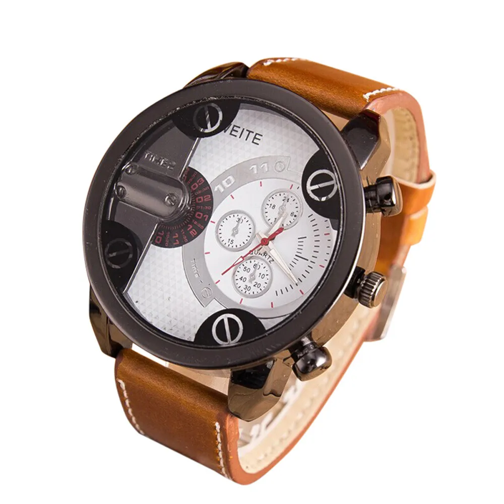 Модные Роскошные Мужские Аналоговые спортивные Стальные кварцевые наручные