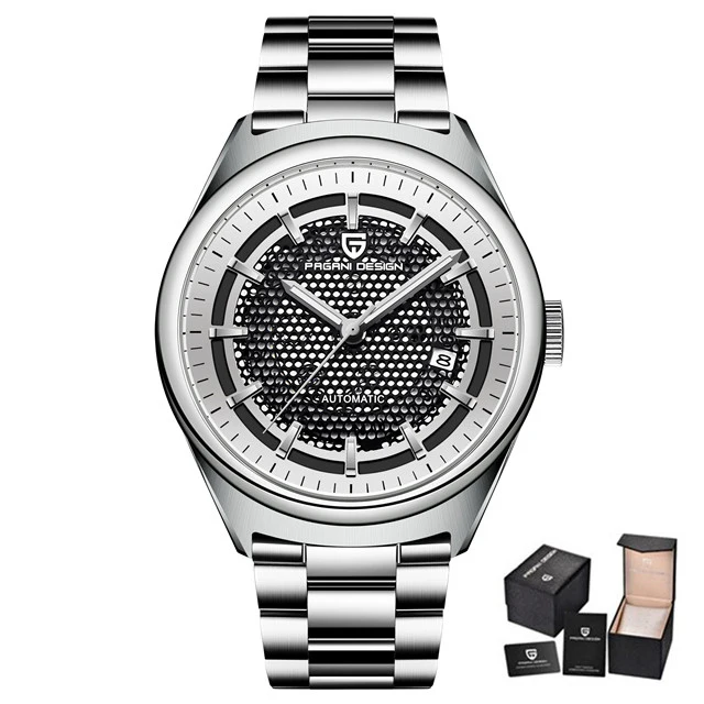 7 Mens Watches Top Brand Luxury PAGANI DESIGN New Mechanical Automatic Fashion Business Men Stainless Steel Watch Erkek kol saati - Цвет: 7