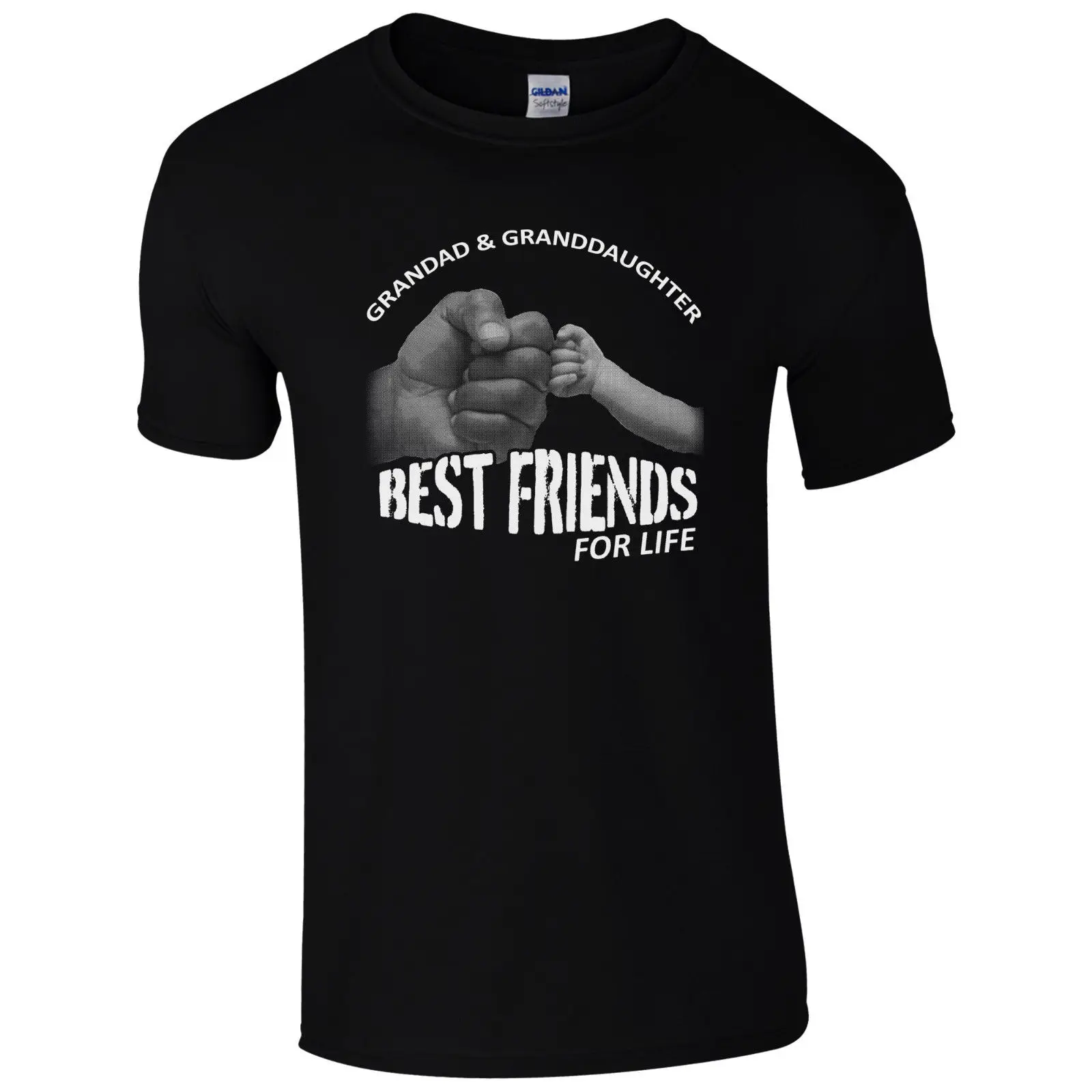 Grandad & granddach/футболка с надписью Best Friends For Life крутая Повседневная футболка унисекс