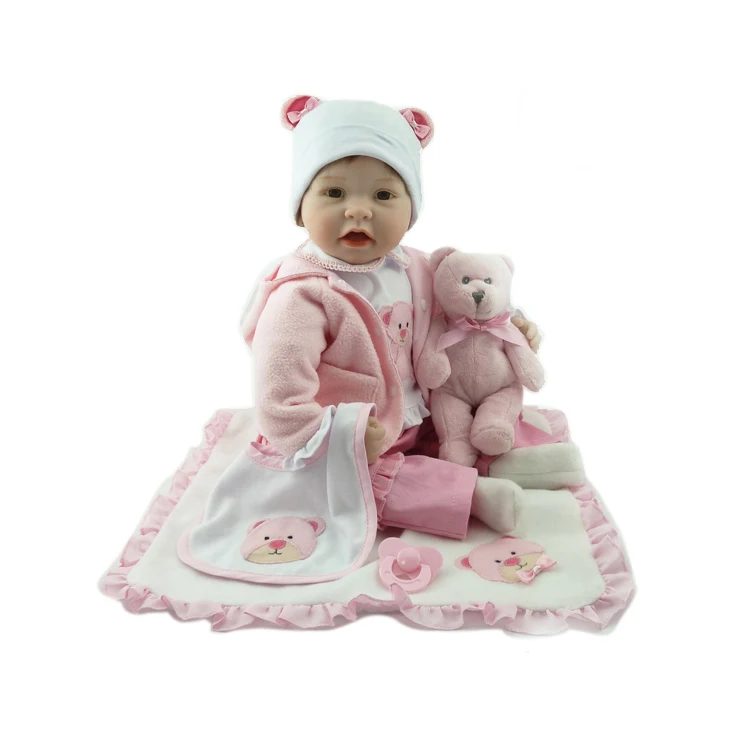 22 &quotНовые Силиконовые Винил adoras реалистичные маленьких Bonecas девочек bebe Кукла