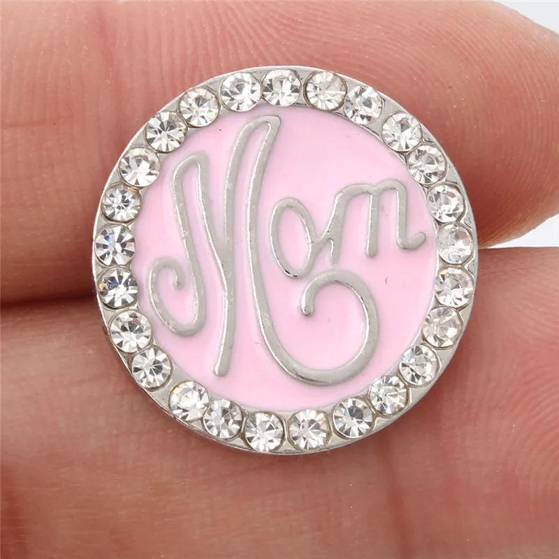 6 шт./лот новые кнопки ювелирные изделия оснастки 18 мм мама рыба круглые подходят