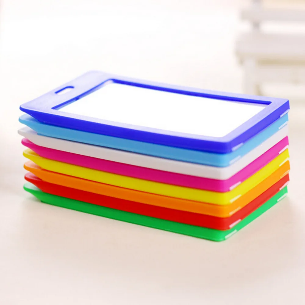 Пластиковый чехол держатель для ID/бейджи с шейным ремешком id карты выдвижной