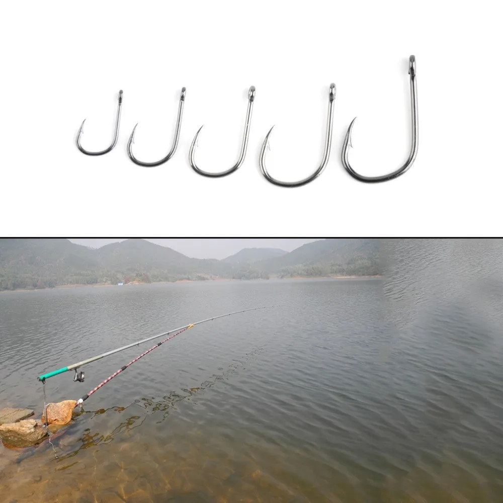 200pcs Wholesalers Bait Fish Big Barb carp With Fishing hooks accessories Tackle Box pesca anzois JIG Angler Dream Fishhooks