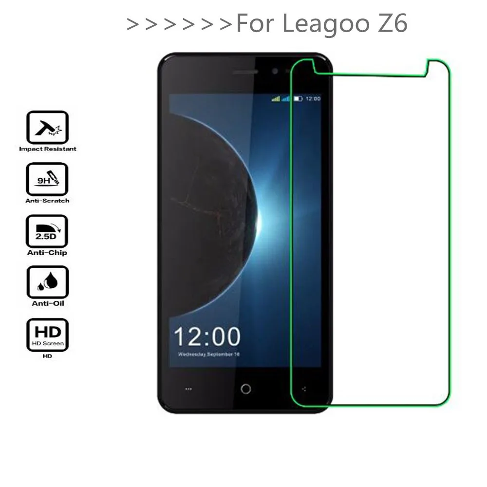 

2PCS Tempered Glass For LEAGOO Z6 Screen Protector 9H 2.5D Phone Protection Film Protective Glass For LEAGOO Z6