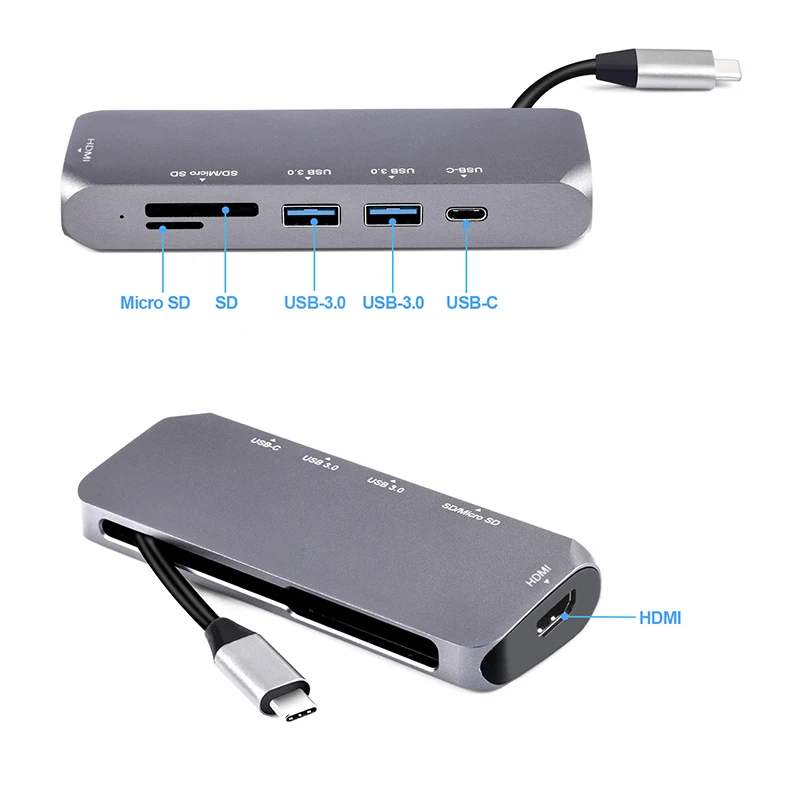 Baolida USB-C хаб Хами USB-C док-станция к HDMI/VAG/Ethernet Thunderbolt 3 док-станция Тип C конвертер для Macbook Pro/коммутатор/встречи/игры