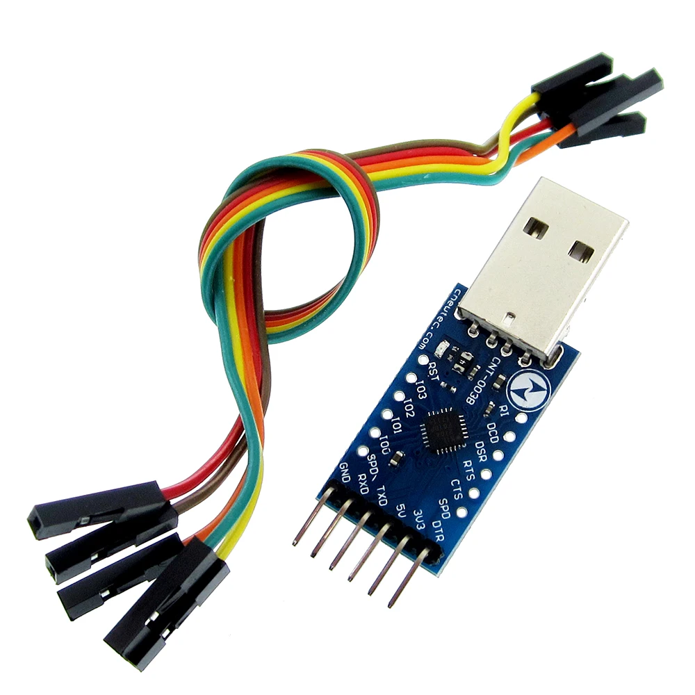 Последовательный преобразователь с USB 2,0 на TTL UART 6PIN, модуль CP2104 STC PRGMR, замена CP2102 с кабелями Dupont