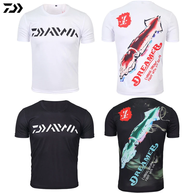 Daiwa одежда для рыбалки летняя футболка дышащая анти пот Спортивная