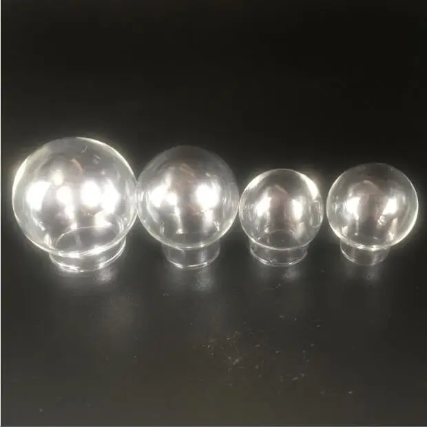 

10 pieces 30x20mm 25x15mm 20x15mm 20x12mm Transparent hollow glass round ball glass globe pendant jewelry accessory finding