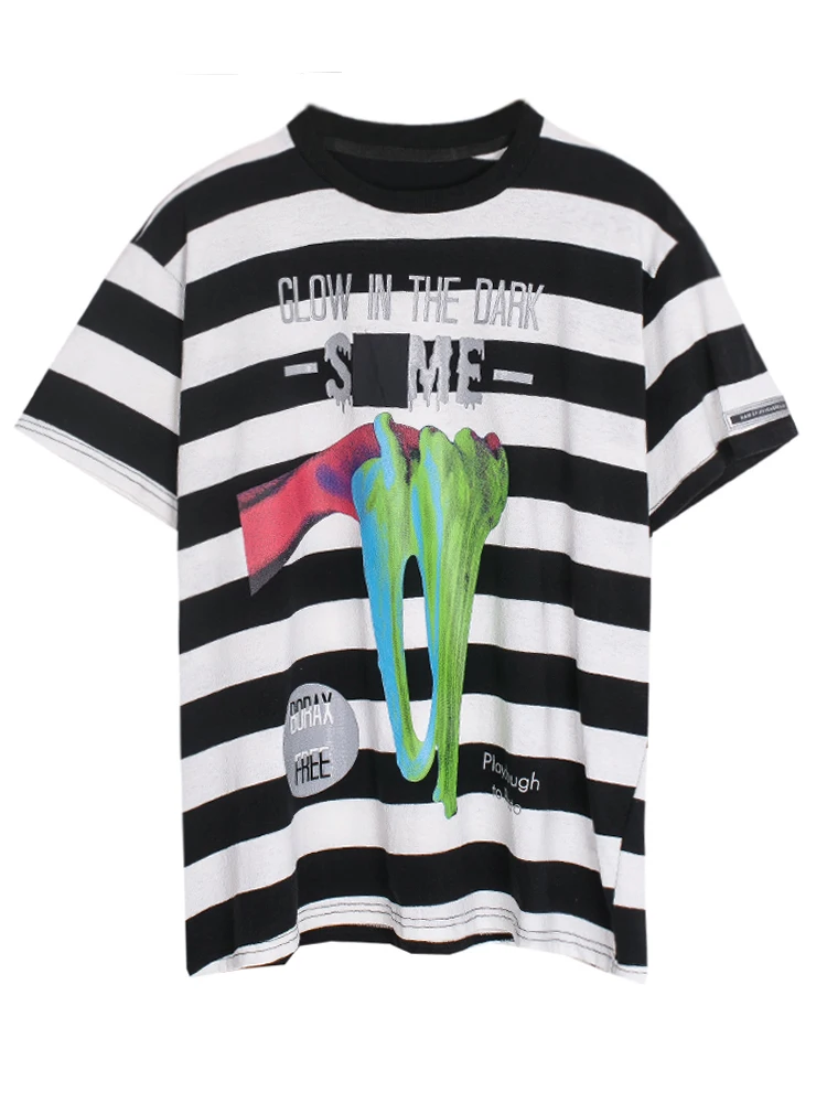 Уличный модный бренд ретро персональный Тотем Печать Урожай BF пара короткий