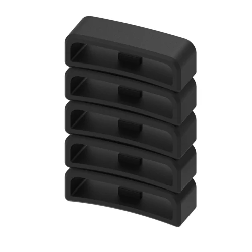 ECSEM кольцо держатель петля для Fitbit перенапряжения ремень хранитель для Garmin vivoactive HR силиконовый резиновой застежки Хранитель 28 мм - Цвет: 5 pieces
