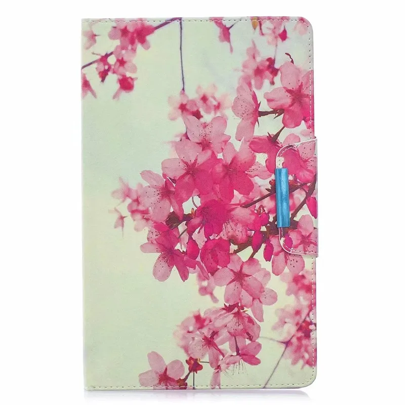 Sakura Чехол Hoesje для samsung Tab A 10,1 чехол милый Единорог панда цветок планшет чехол Funda для Galaxy Tab A 10,1 SM-T510 SM-T515 - Цвет: Sakura