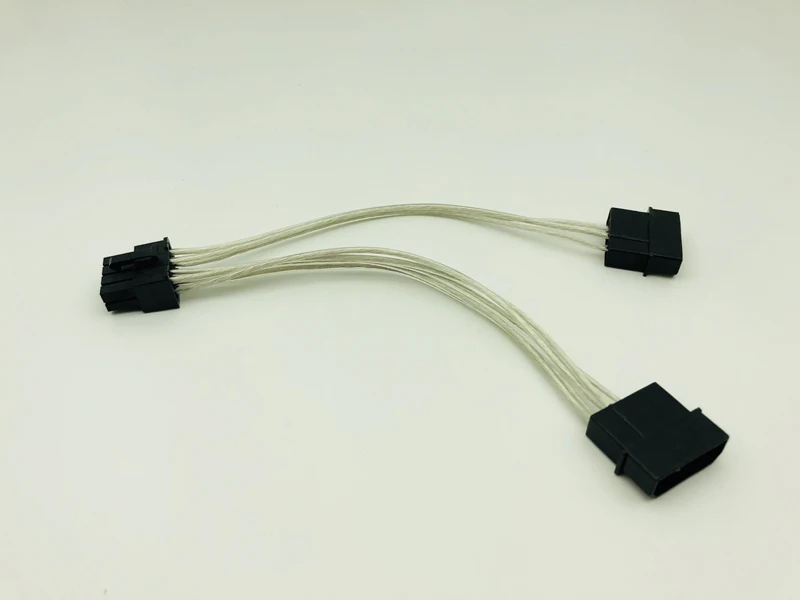 18 см 8Pin (6 + 2) к двойной 4Pin видеокарты кабель питания 4PIN 8PIN Графический карты D порт 8