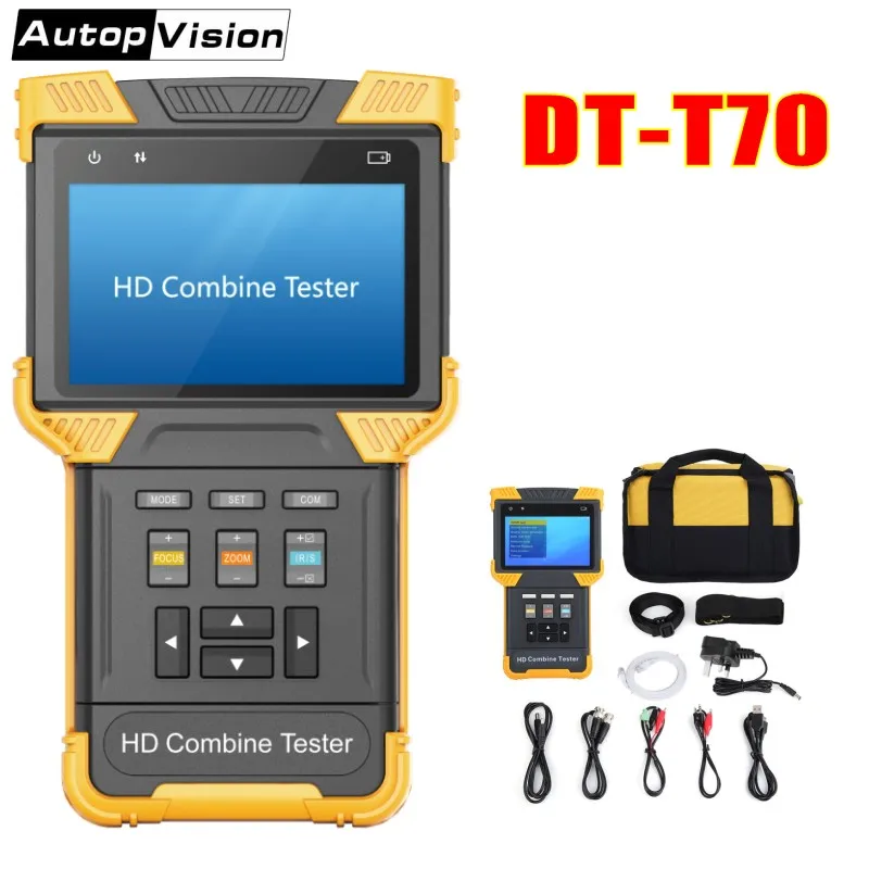 DT-T70 H.264/H.265/4 K IP тестер аналоговых камер 4,0 дюймов HD комбинированный тест er CCTV Тест er монитор Поддержка ONVIF TDR RJ45 Кабельный тест