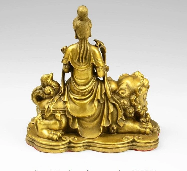 10 тибетская лампа манджури Кван-Инь Гуаньинь Бодхисаттва фу ФОО Собака Лев