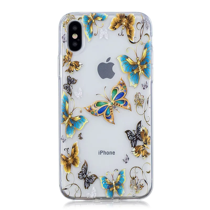 FLYKYLIN Silicone Case on for Coque iPhone 7 cases 5 5S 5SE 6 6S 6Plus 7Plus 8 8Plus Cover Soft TPU Capa Fundas |