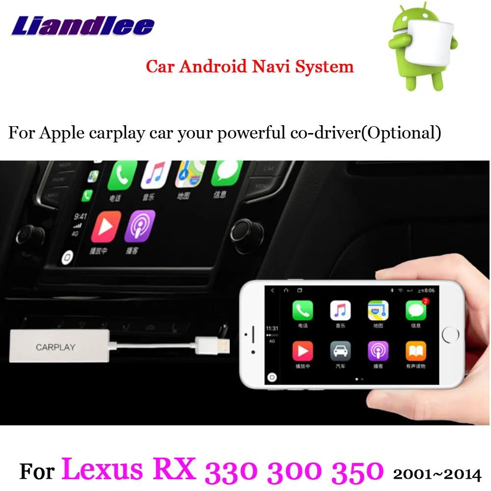 Carply Liandlee автомобильная система Android для Lexus RX 200 330 300 350 400H 2001~ Радио Стерео Carplay gps Nav MAP навигация Мультимедиа - Цвет: Carply