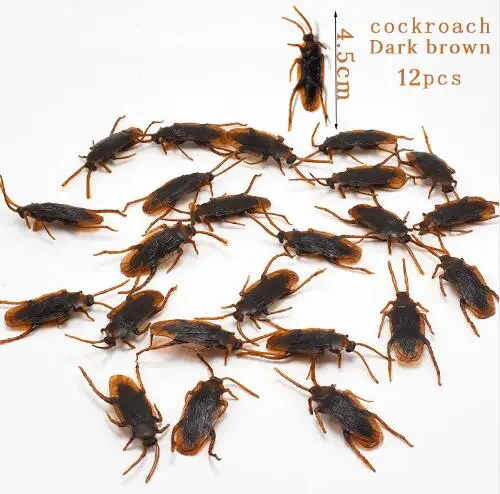 12 шт. забавная потешная тараканами средство украшения на Хэллоуин ужас шутки