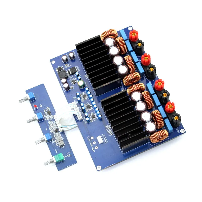 

kaolanhon TAS5630 DC40-46V 2.1 channel 600W+2*300W Class D Amplifier board 330UF/100V*4 High Power Digital Amplifier board 120mA