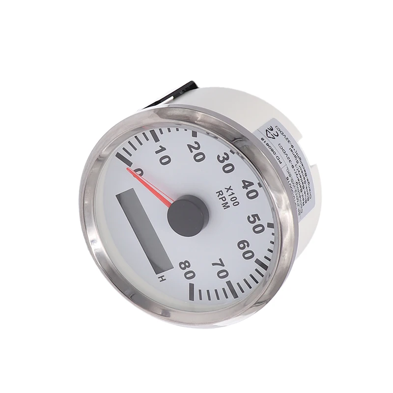 85 мм 6k RPM мотоциклетный Тахометр Датчик Мотоцикл Регулируемый Тахометр двигателя 12V 24V для автомобиля лодка с задней светильник