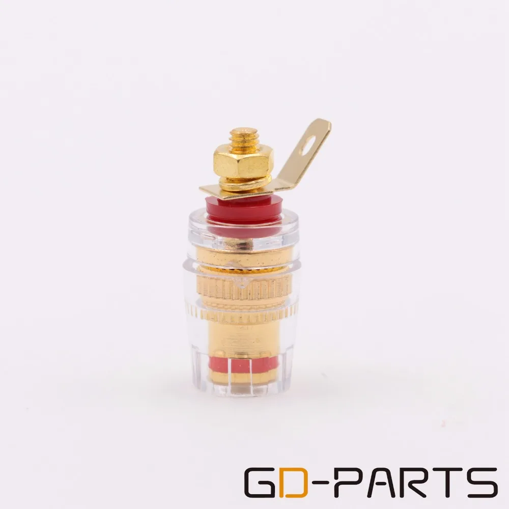 10 шт. Мини позолоченный латунный усилитель переплетная клемма динамика разъем