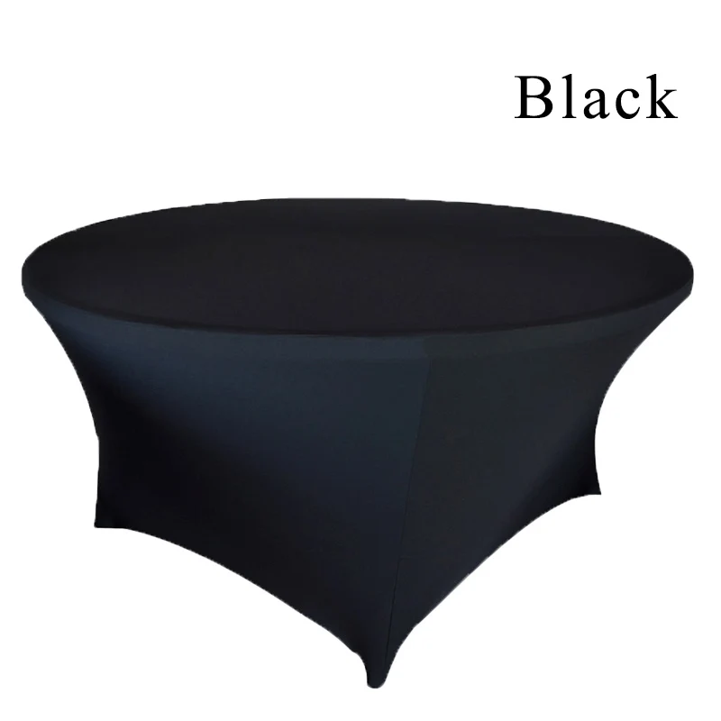 Круглая скатерть 5 футов эластичная 6 спандекс столовое покрытие скатерти для