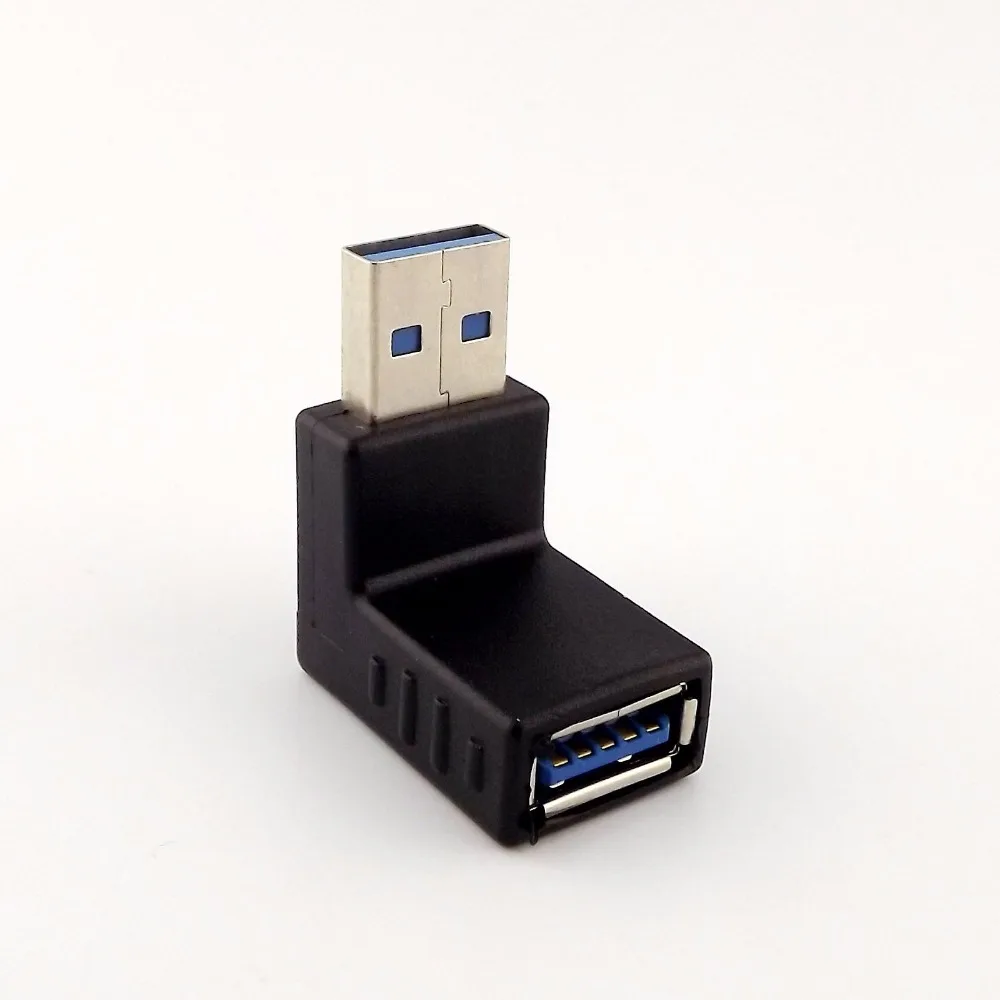 

1Pcs USB 3.0 A Male 90 Degree Down Angled To USB A Female Extension Convertor Adapter