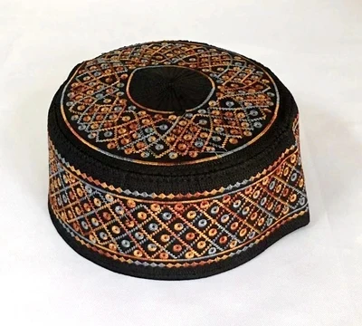 Кепка с круглой вышивкой для мужчин и женщин|abaya fashion|abayas for womenislamic abaya |
