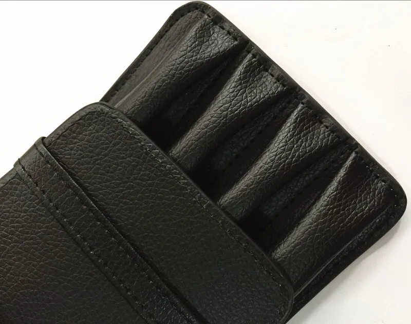 Высококачественный роскошный черный чехол для ручек и карандашей 4 офисные