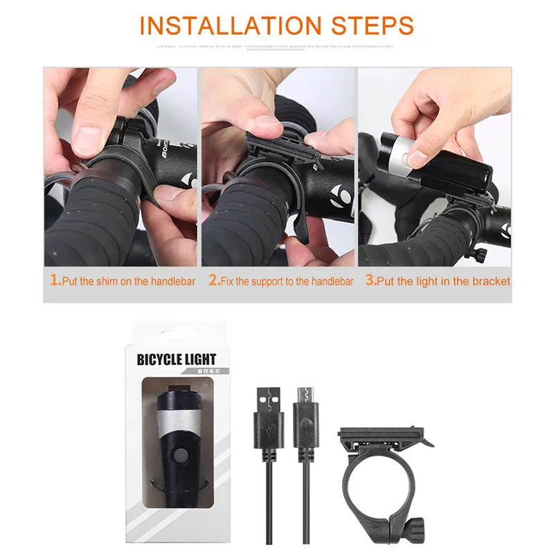 Велосипедный светильник ультра-яркая лампа с бусинами CREE XML-2 велосипедный