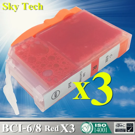 Совместимые чернильные картриджи для Φ BCI6 BCI8 Canon BCI-6/6000/6100/6200/6200S MP950/960/i900D/i905D/i950