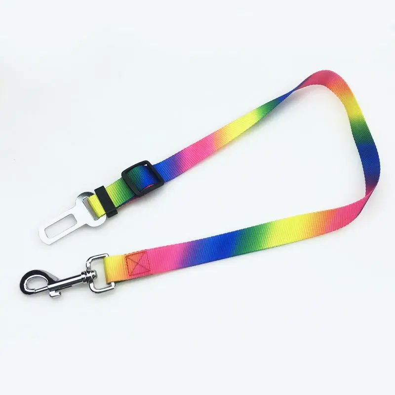 Дропшиппинг 80 см красочные ПЭТ ремень безопасности для собаки поводок двойного