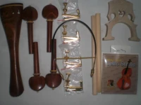 1 set cello parts 44 or 1 set cello fitting with bridge string sound post cello gut and gold color cello tuner 44