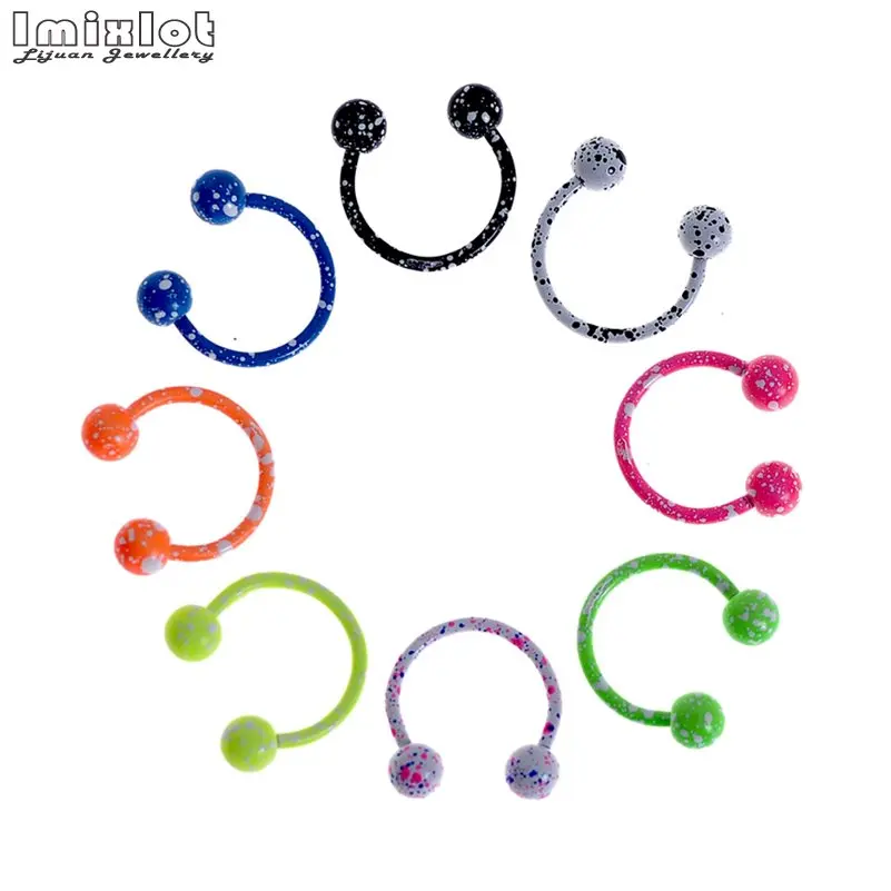 Кольцо для носа и перегородки из нержавеющей стали 8 шт./компл. 18 г | Украшения