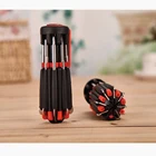 8 в 1 Многофункциональная портативная отвертка инструмент освещение фонарик Набор инструментов