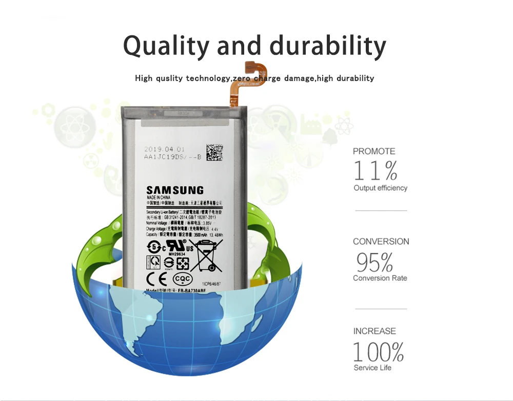 Samsung телефон батарея EB-BA730ABE 3500 мАч для samsung Galaxy A8 PLUS A730 A730F Замена батареи+ Бесплатные инструменты