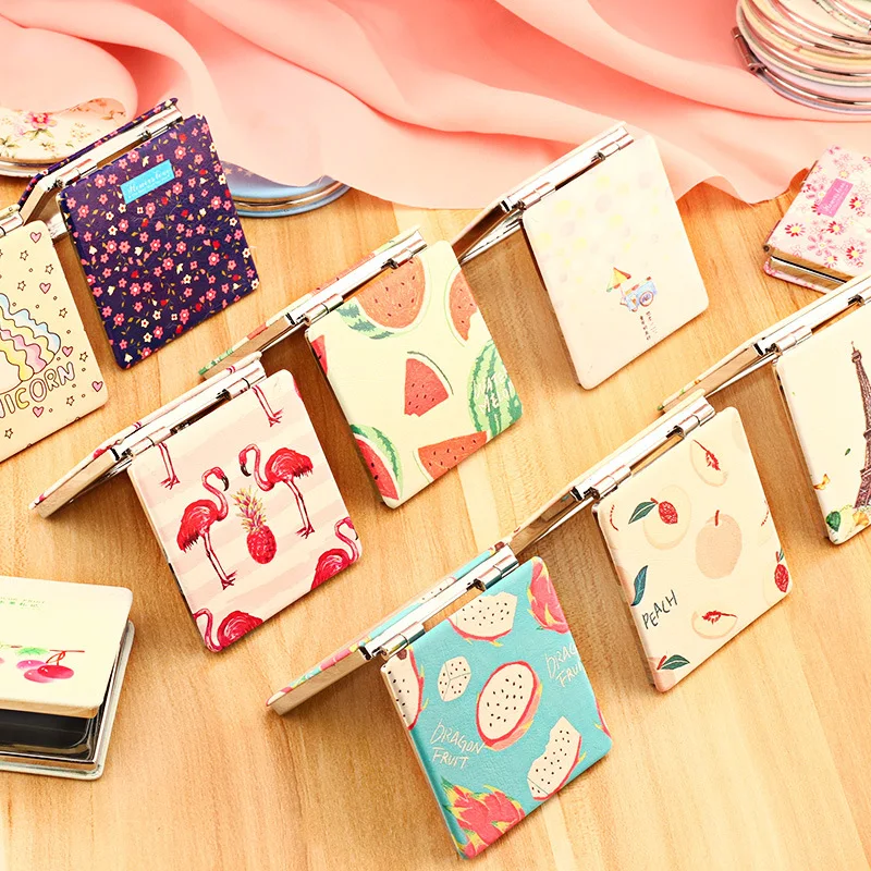 1 шт. мини складное косметическое зеркало ультратонкое увеличительное для