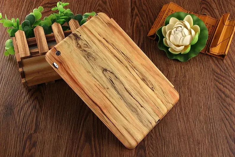 Ультратонкий чехол из искусственной кожи с деревянным узором для Apple iPad Mini 2 3 4 Air 6