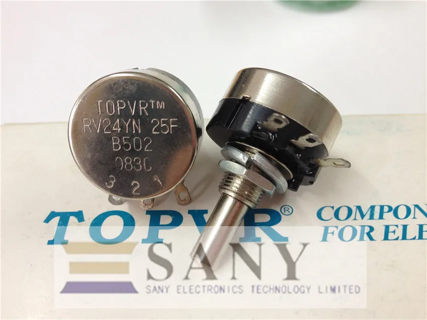 [LAN] TOPVR RV24YN B502 25F 5K ручка потенциометра 25 мм-10 шт./партия | Обустройство дома