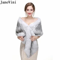 janevini winter bolero fille womens black faux fur wrap wedding coat shawl evening formal dress shoulder capes bridal fur stoles