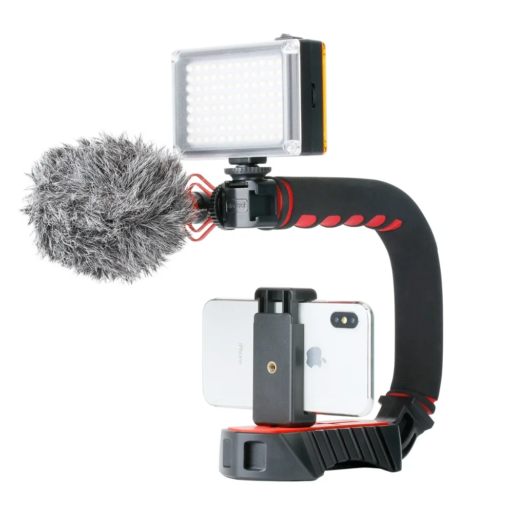 ULANZI U Grip Pro Handheld Video Rig Steadicam с тройным холодным башмаком рукоятка для устойчивости