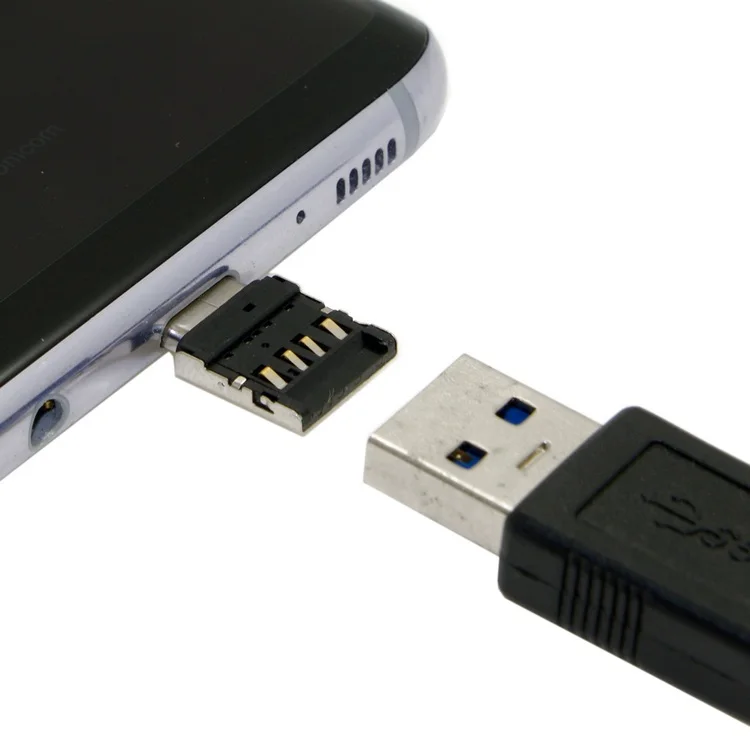 Ультра мини USB-C Type-C к USB 2 0 OTG адаптер для сотового телефона планшета и кабель