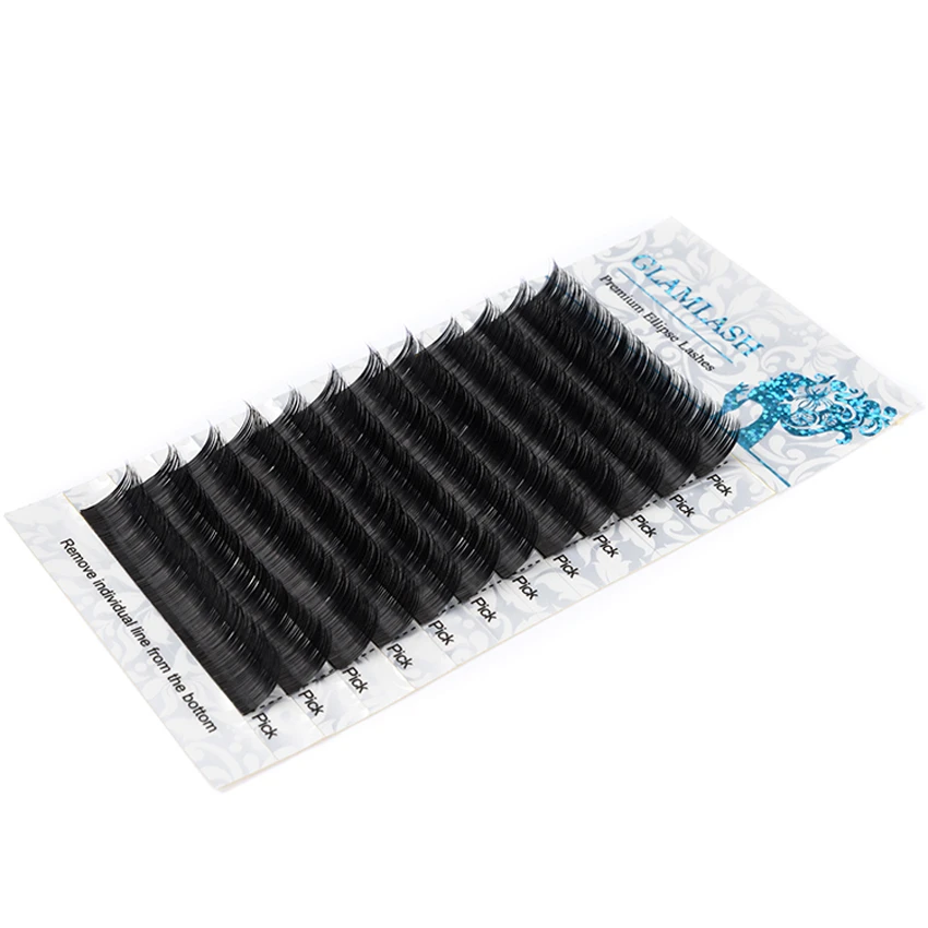 GLAMLASH Salon use CD Crul 8 15 мм плоский матовый светильник для наращивания ресниц в виде