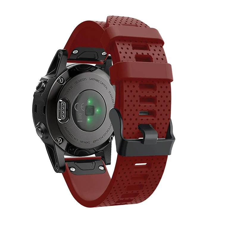 26 22 20 мм ремешок для garmin fenix 5 5X 5S Plus 3 3HR часы Quick fit Силиконовый Easyfit наручные часы ремешок для garmin fenix 5x5 5S