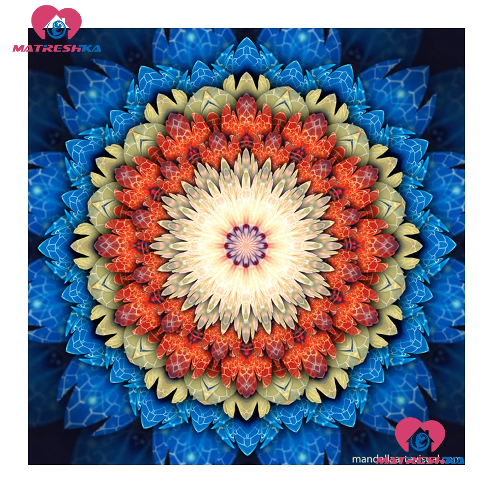 Алмазная вышивка с мандалой 5d алмазная живопись полноразмерная картина для