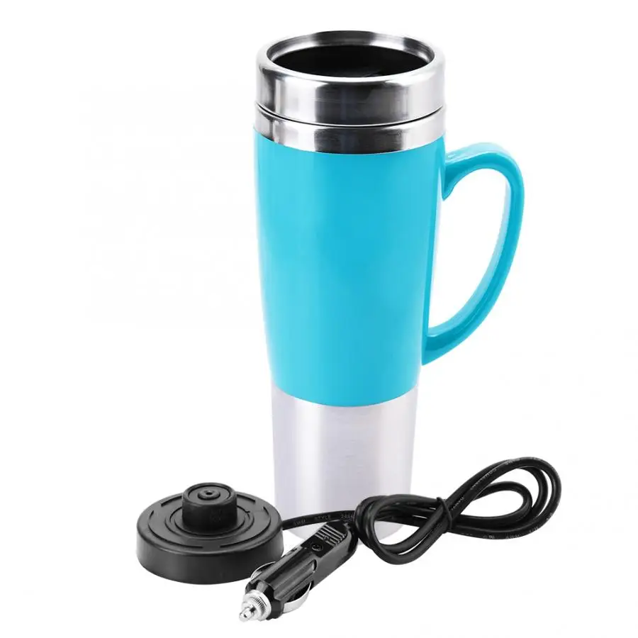 DC12V автомобильный прикуриватель нагревательная чашка чайник с изоляцией из нержавеющей стали водонагреватель кружка для кипячения кружка для путешествий кофейная чашка