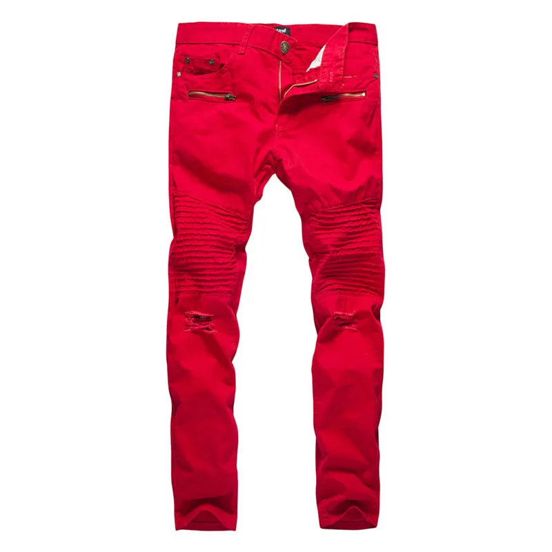 Осень зима 2017 стильные мужские модные длинные брюки повседневные джинсы с