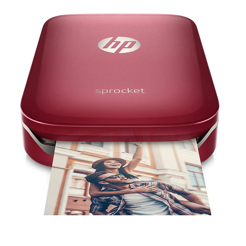 Sprocket Printer R Hp Sprocket портативный фотопринтер для 5*7,6 см(2x3-дюймов) липкая Zink фотобумага легко печатать фотографии в социальных сетях - Цвет: Sprocket Printer R