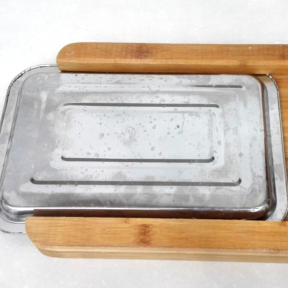 Wooden Picnics Chopping Block Kitchen Home Tool Sliding Tray Rectangle Practical Cutting Board Eco-friendly Accessories Non-Slip | Дом и сад