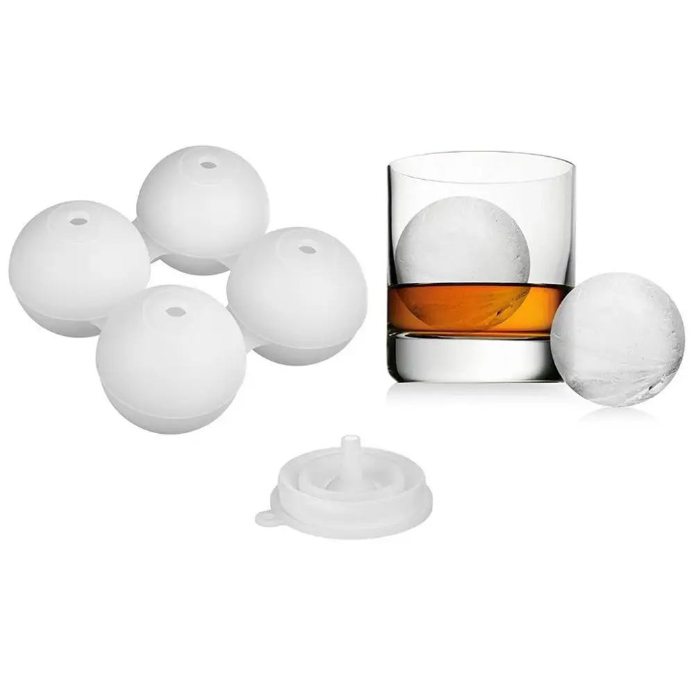 Креативная 4 уровневая круглая силиконовая коробка для льда форма виски и хоккея